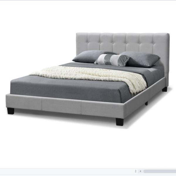 Tufted бархат ферзя ткани обил рамку переклейки кровати