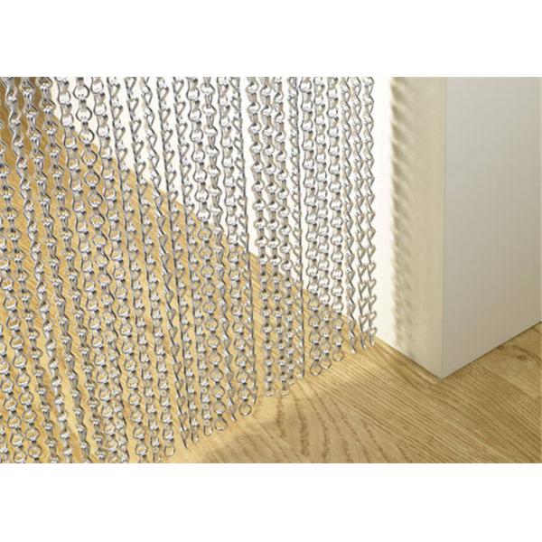 Decoration Aluminum 1.6mm Chain Insect Door Curtains For Living Room