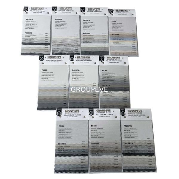 White Coating Jacquard 100% Blackout Roller Blinds Fabrics For Home Decor