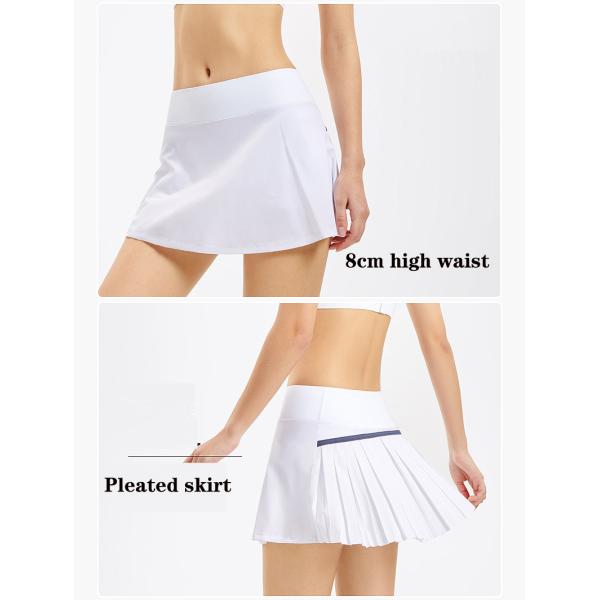 Быстрые сухие женщины играют в гольф юбки с юбкой Skort тенниса шортов Stretchy