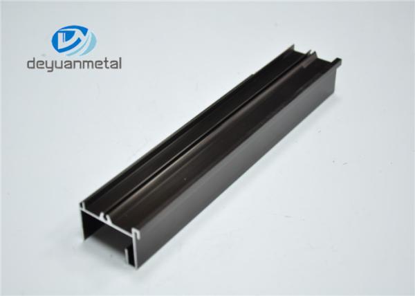 Champagne Aluminium Window Profiles Anodizing Extruded Aluminum Window Frame