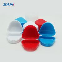 Conteneurs en plastique rouges de support de dentier de la caisse 17g de conteneur de Mouthguard