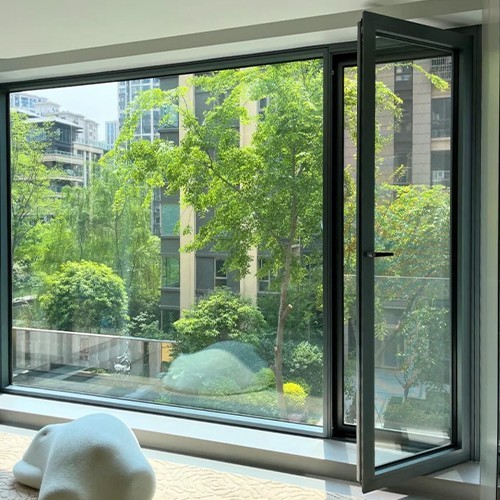 Hot Sale Aluminum Doors Heat Insulation Casement Door Aluminum Door and Window Material for House Wholesales