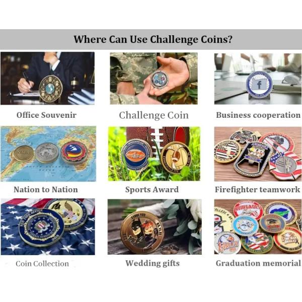 Stamping Zinc Alloy Challenge Coins Custom Gold Coin Minting Rustproof