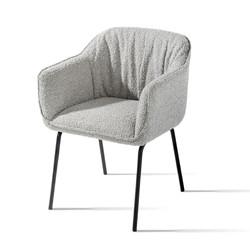 Multiscene Modern Single Seater Chair Anti Scratch With Metal Leg