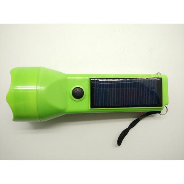 BN-436S Solar Power Torch Rechargeable Battery LED Flashlight
