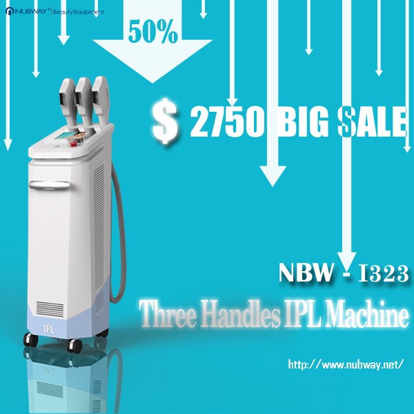 Newest Three handles IPLbeauty device  hair removal -- big sale！