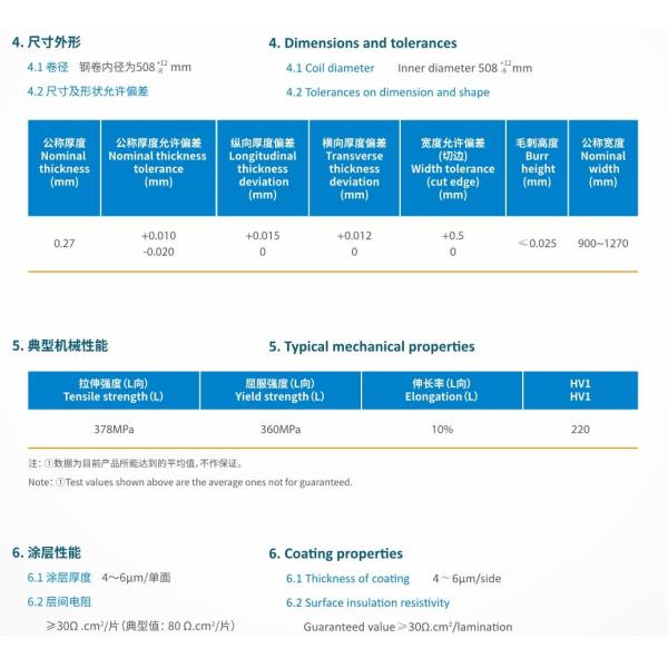 0.18mm Electrical Silicon Steel Coil For Transformer High Magnetic Induction