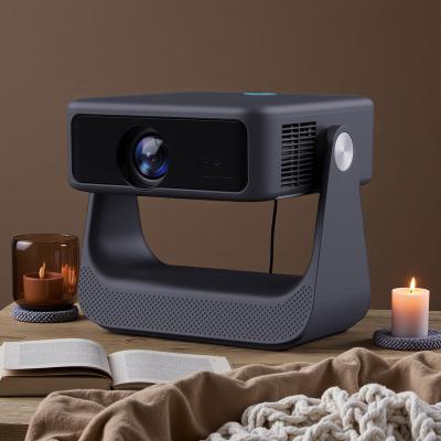 D2 Dark Gray FHD 1080P Projector Voice Control Ambient Light Projector 180° Rotating