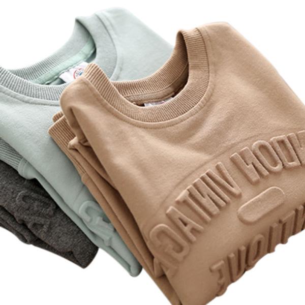 Algodão de Inverno Personalizado 500 gsm Logotipo em relevo de peso pesado Camisola com capucha