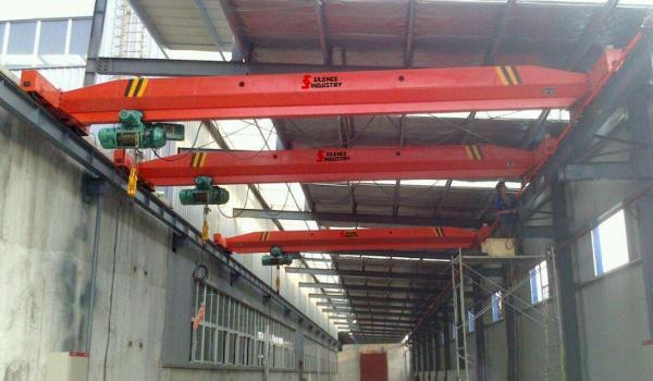 Motorized Single Beam Overhead Crane 3-15 Ton Span 7.5-31.5m With Remote Control