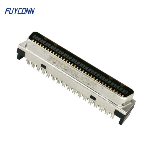 Cable MDR SCSI Connector 1.27mm 68 Pin IDC Crimping Mini D Ribbon Connector Male