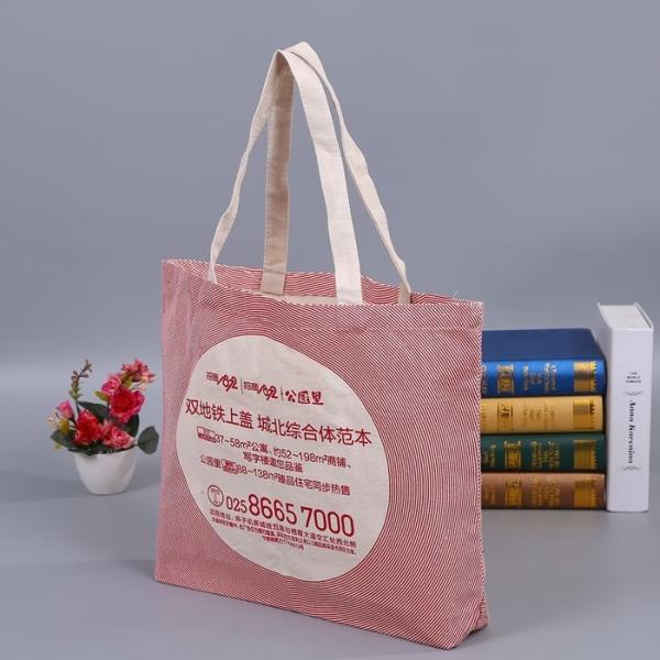 High Capacity Durable Reusable Cotton Shopping Bags Ladies Fashion Handbags