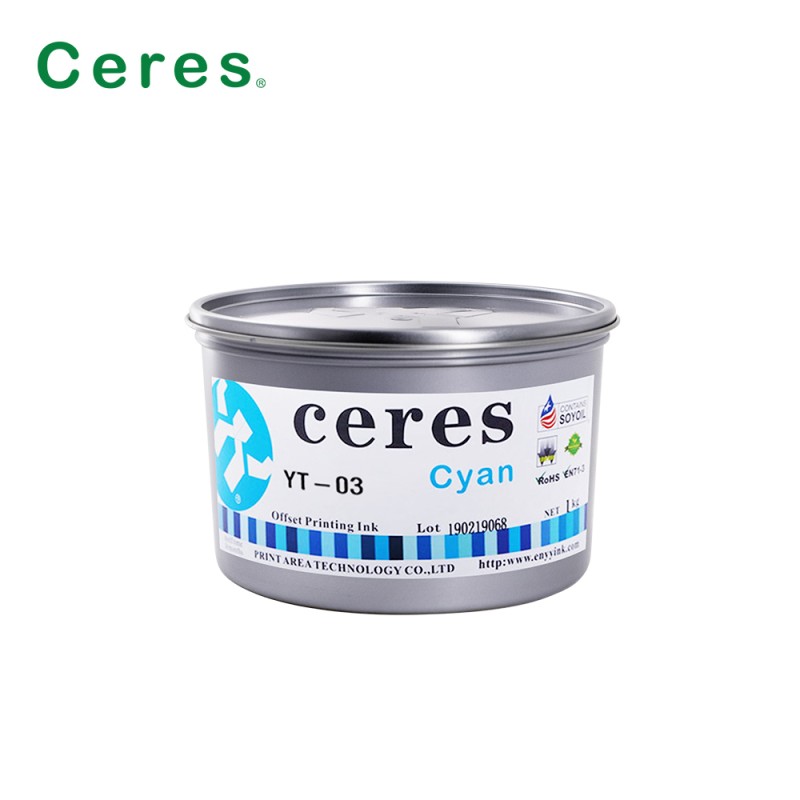 ECO-Friendly EN71-3 Conforming Solvent Based Offset Printing Ink YT-03 CMYK Ink for High-Quality Printing