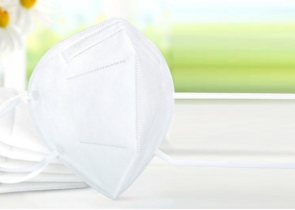Non Woven 3 Ply Earloop Dust Mask Disposable Face Protection White Color