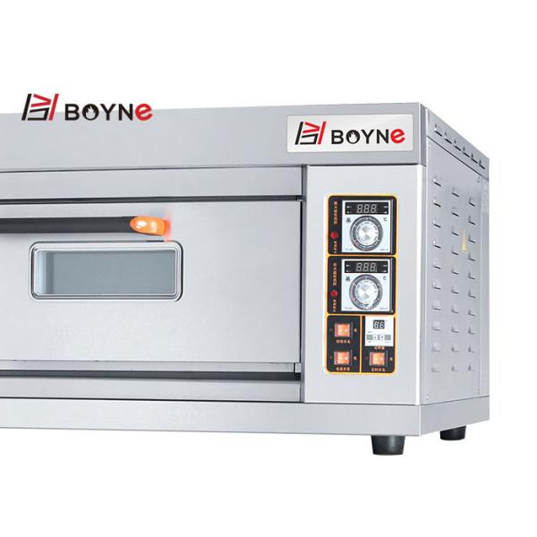 Печь пиццы с каменными оборудованиями кухни пекарни двойного слоя печи палубы газа