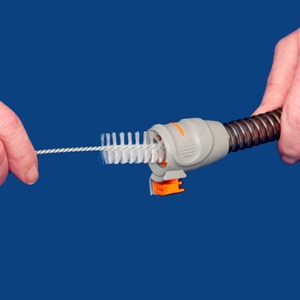 Coiled CPAP Cleaning Brush / Flexible Pipe Cleaning Brush Stainless Steel Handle