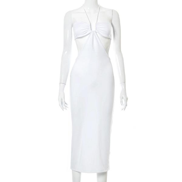 Slim Sling Wrap Chest Womens Party Maxi Dresses One Shoulder