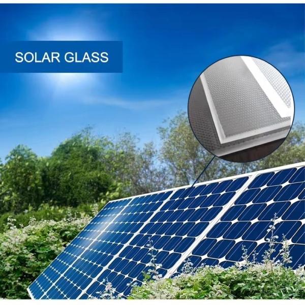 High Transparent Solar Panel Low Iron Tempered Glass for Building Solar Glass Customized