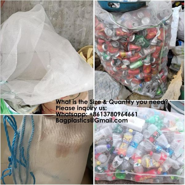 Extra Large Mesh Bag 100 Gallon 60''X48'' Multipurpose Drawstring Storage Container Sack Net Bags For Collecting Recycling Water Bottles Empty Cans Laundry Basketball Soccer Team Balls
