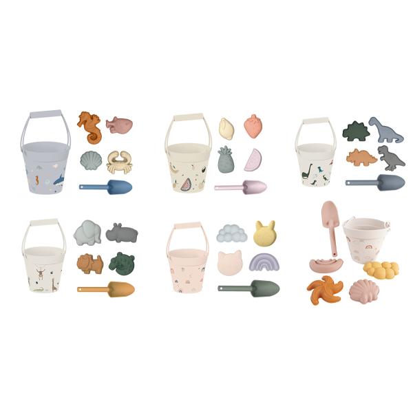 Wholesale Baby Outdoor & Sand Toy For Kids Summer Silicone Beach Toys Bucket