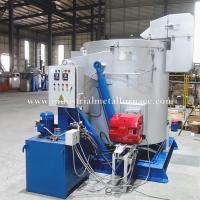 1000KG Cast Iron Crucible Natural Gas Zinc Dross Metal Melting Furnace Hydraulic Tilting