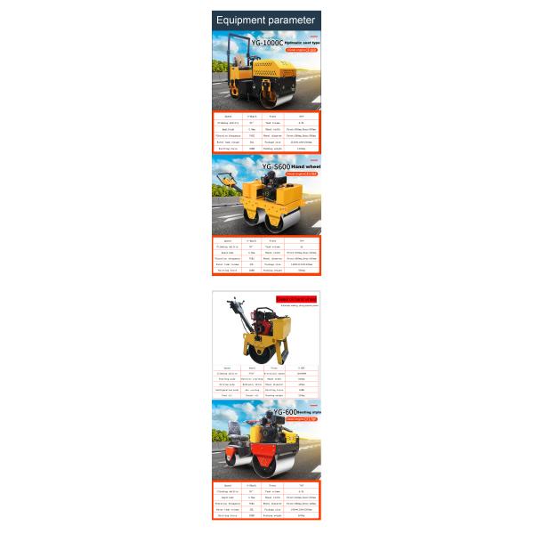 Compact 9hp Ride-on Double Drum Vibratory Roller Compactor for Small Road Projects