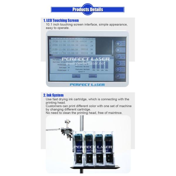 Impressora de codificação a jato de tinta industrial multifuncional, máquina de impressão de código de barras 120m/min