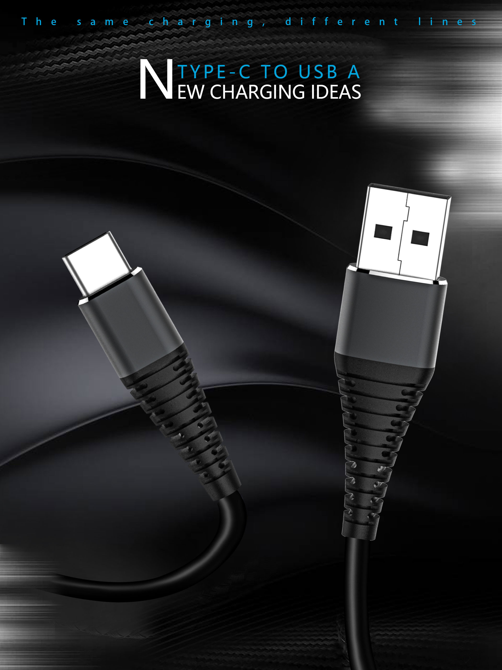 тип a USB 3A к порт USB c кабель, кабель заряжателя телефона Usb c 6FT Moto Z