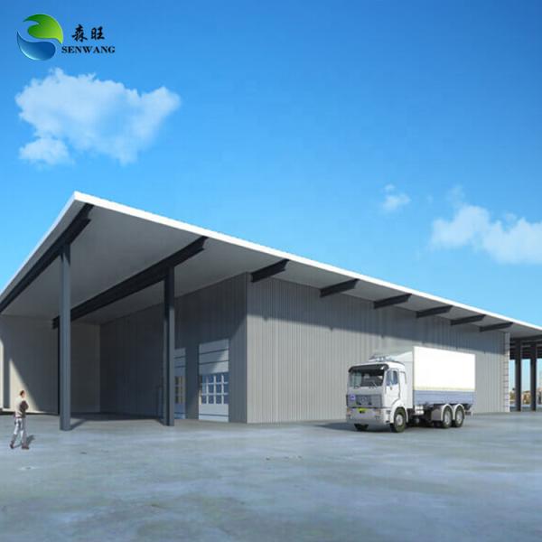 Custom Steel Structure Warehouse with PU Sandwich Wall Cladding