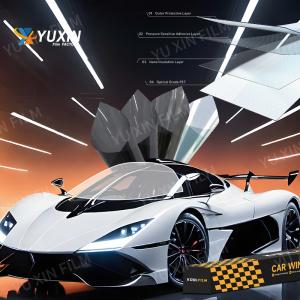 2 Mil Thickness 2ply Carbon Film For Window Glass , UV Proof Car Tint Film