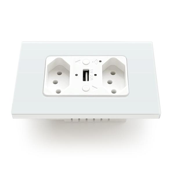 App Control Double Smart Socket Hands Free Smart Home Socket 110V - 240V
