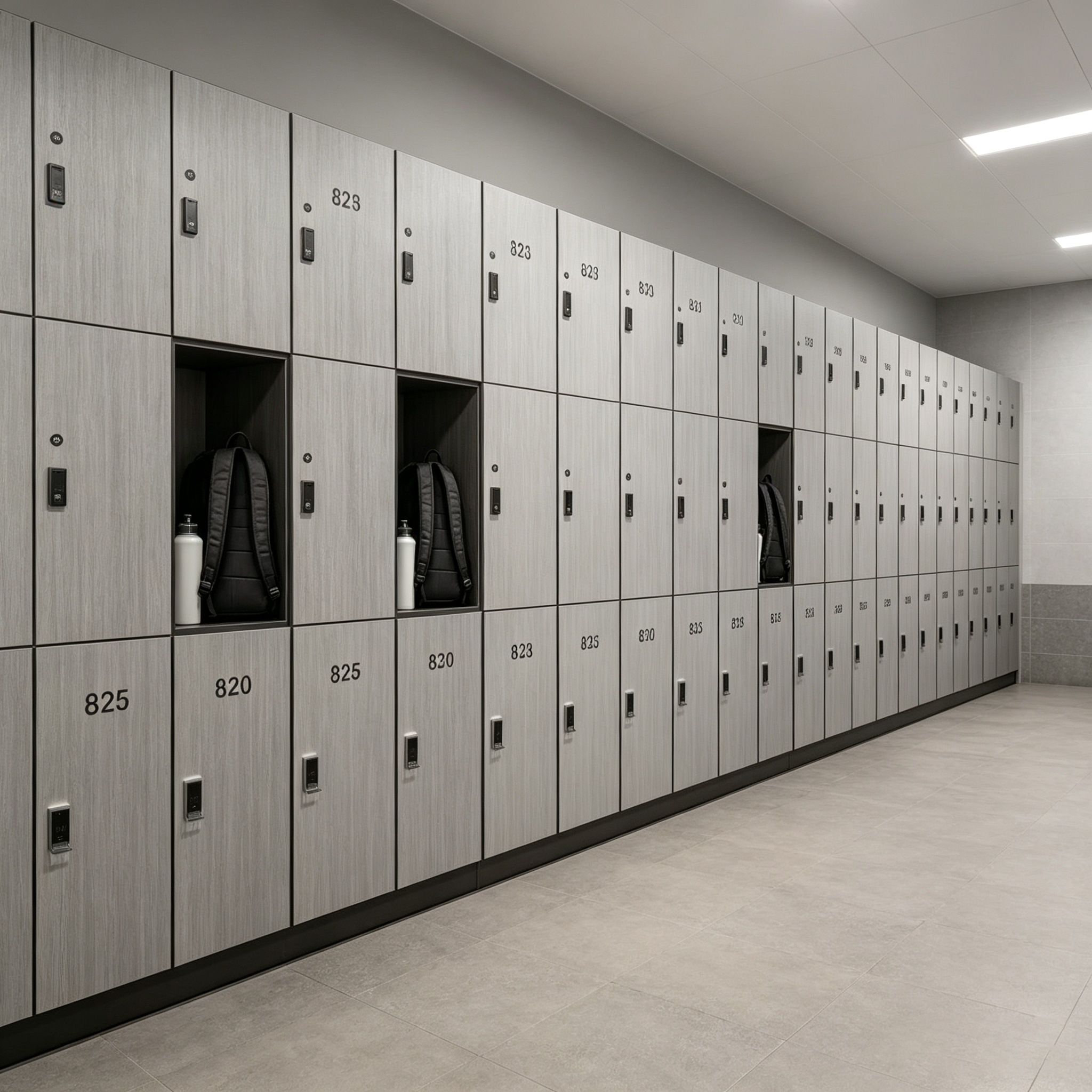 Commercial HPL Lockers Moisture & Impact Resistant Toilet & Gym Lockers