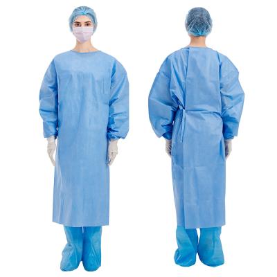 Sterile Disposable Isolation Surgical Gown With Rib Cuff AAMI Level 3
