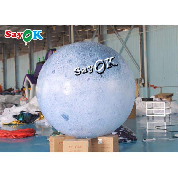 6.6ft Led Inflatable Moon Balloon For Outdoor Yard Exhibition