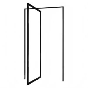 Ultra Narrow Frame Edge Interior Aluminium Pivot Doors 8mm Single Glass