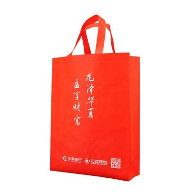 Eco Friendly Tote Custom Printed Polypropylene Non Woven Bags Handle Bags Tear Resistant