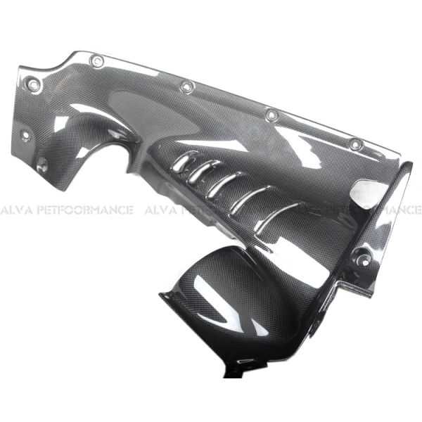 SF90 Stradale PHEV Engine Cover Dry Carbon Fiber 5 PCS Set Superior Engine Parts Compatible with Ferrari SF90 Series