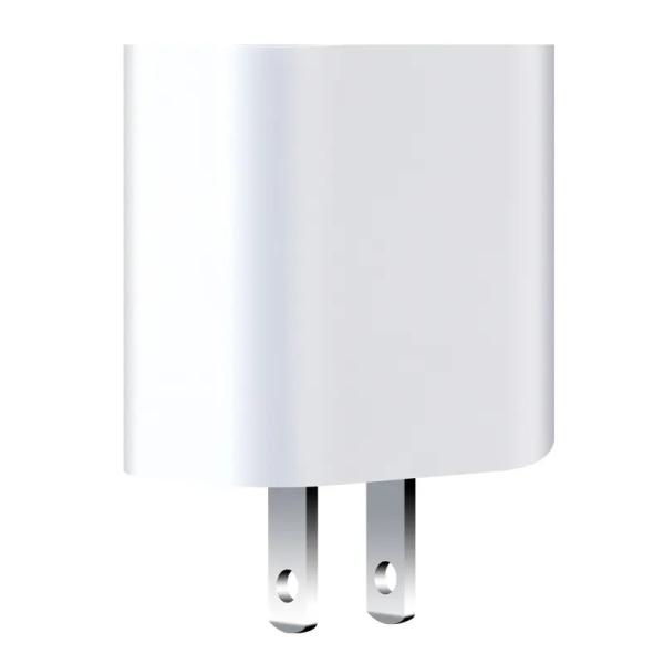 30W USB-C Wall Charger with 2-Pin Plug for Phones Tablets