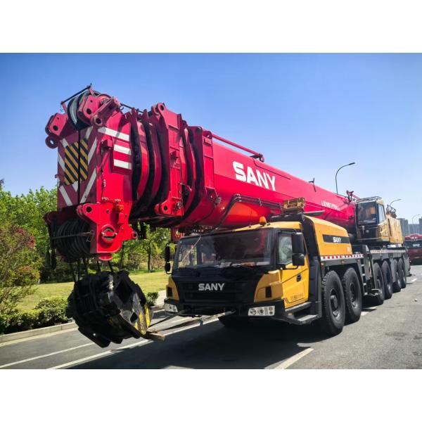 2019 Sany SAC4500 Second-Hand Crane with 93m Main Boom and 42m Jib 143t Counterweight 1914h Running Time 18624km Mileage
