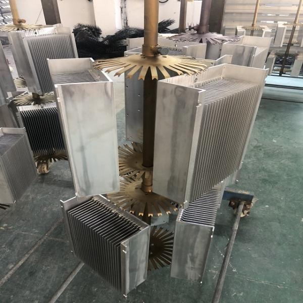 Bonded Fin Aluminum Heatsink Extrusion Profiles Customized Shape Color