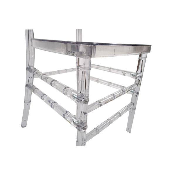 Recyclable PC Resin Acrylic Outdoor Chiavari Chair Easy To Carry