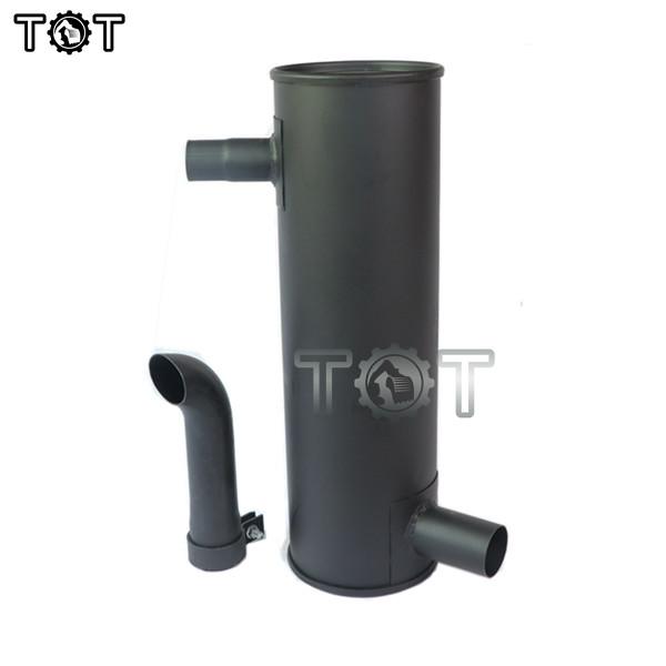 Double Thicken E307 E70B 4D32 Excavator Muffler erpillar Exhaust Parts