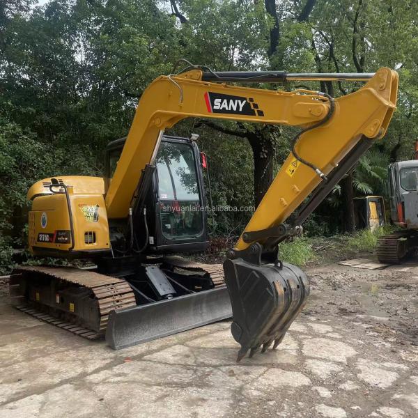 7000KG de segunda mano Sany 75 C Excavadora Buena eficiencia de la excavadora 7T Peso de operación