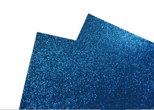 Kindergarten DIY Card Artwork Self Adhesive Glitter Paper With Even Surface Coating
