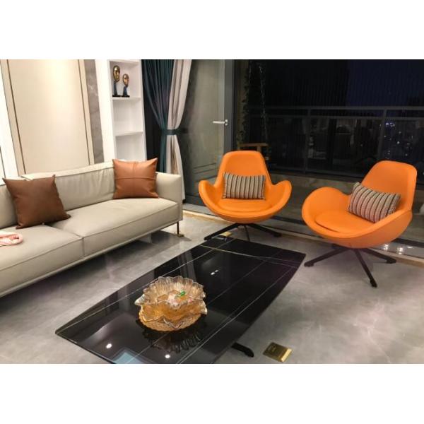 Hot Classic Design Fabric Leather Swivel Chair for Living Room Leisure chair