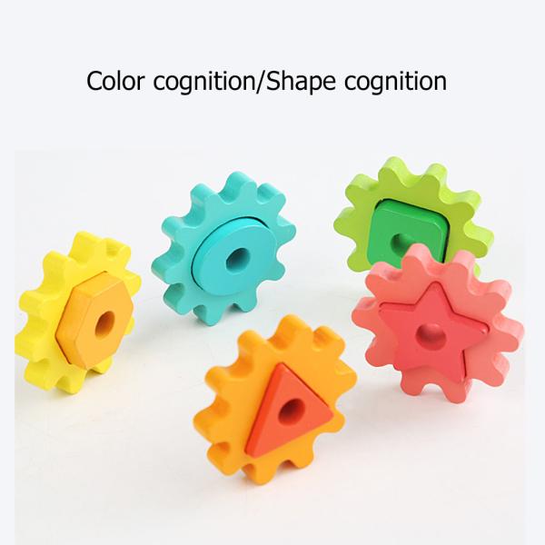 Intelligent Elephant Owl Gear Block Wood Creative Animal Design