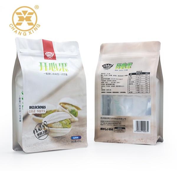 Saco de embalagem de alimentos com filme de pinho re-fechável