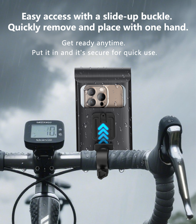 IP67 Waterproof Phone Bag with 360° Rotation and Sensitive Touch Control for Bicycles and Electric Vehicles