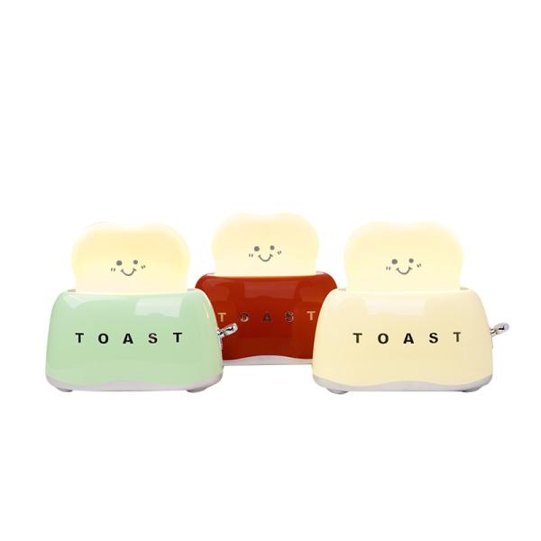 DIY Cute Desk Decor Toaster Lamp Casa Decoração Luz noturna com temporizador e recarregável
